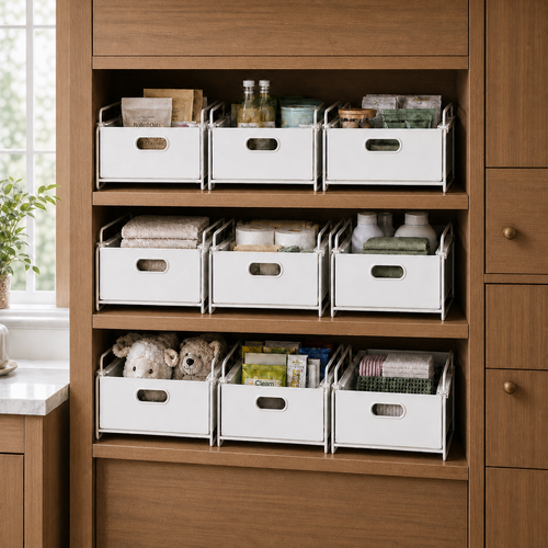 Stackable Pull-Out Storage Bin