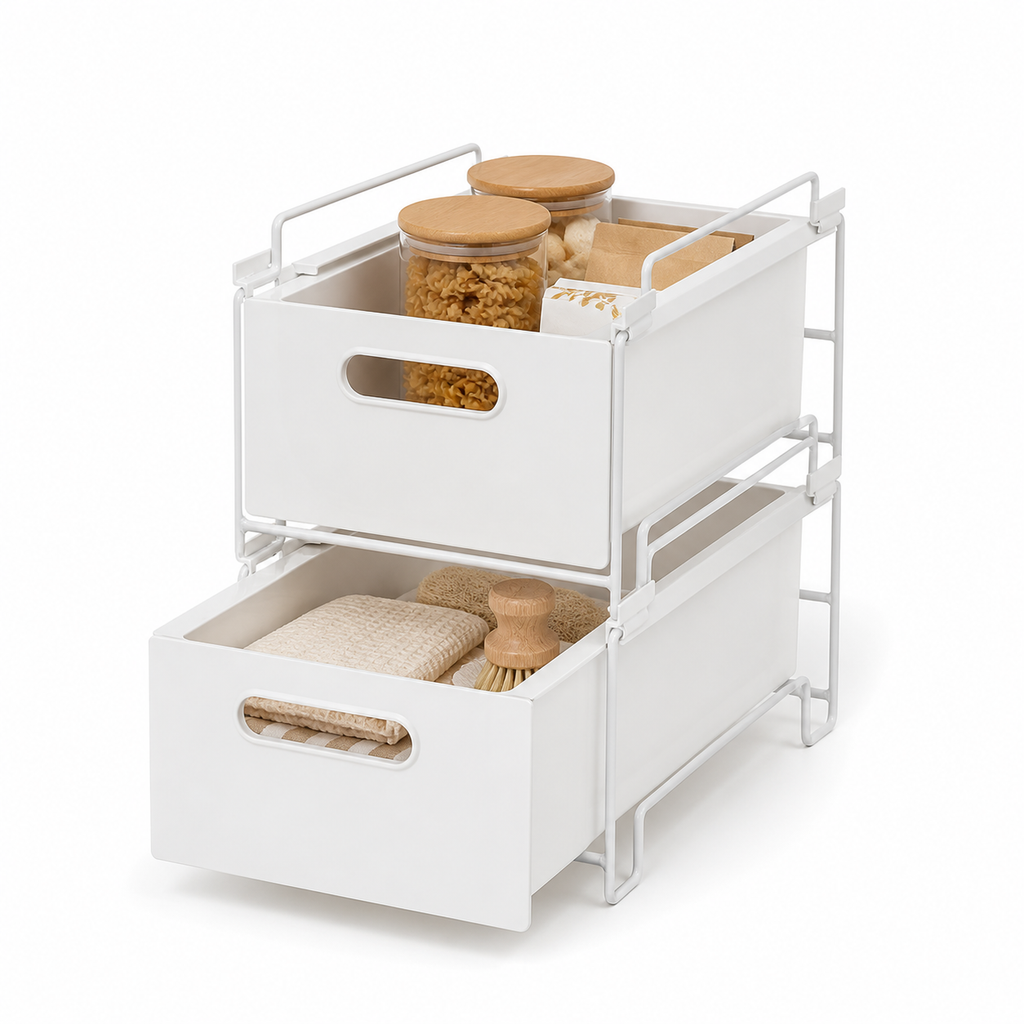 Stackable Pull-Out Storage Bin